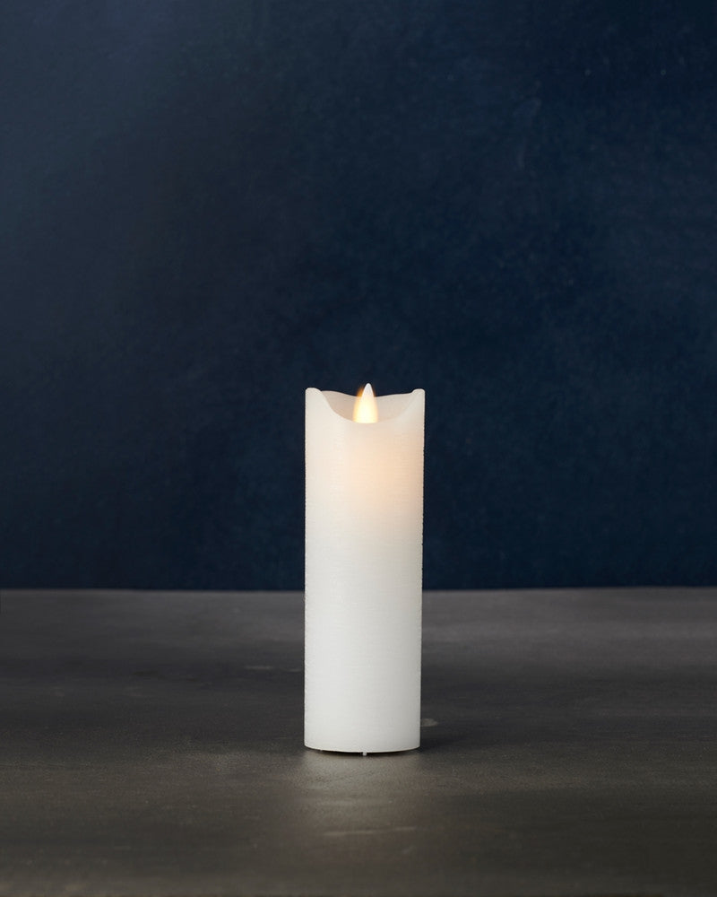 Produktbillede af Sirius Sara Exclusive Bloklys Ø5x15 cm Hvid i premium kvalitet