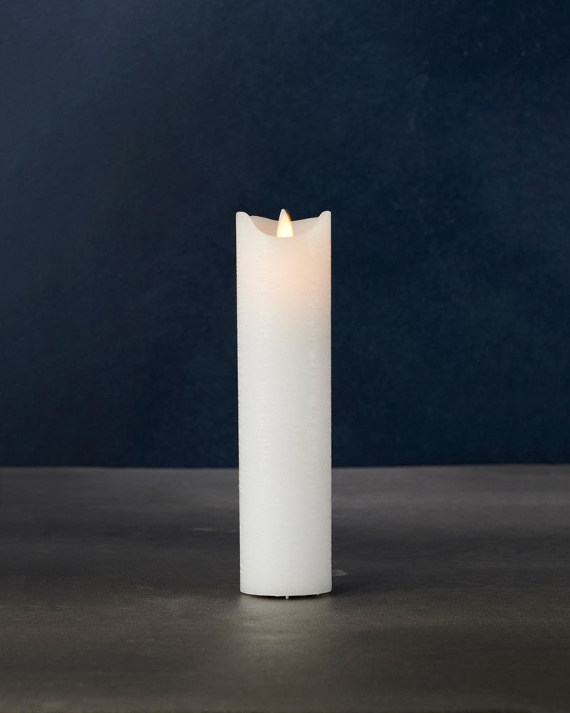 Produktbillede af Sirius Sara Exclusive Bloklys Ø5x20 cm Hvid i premium kvalitet