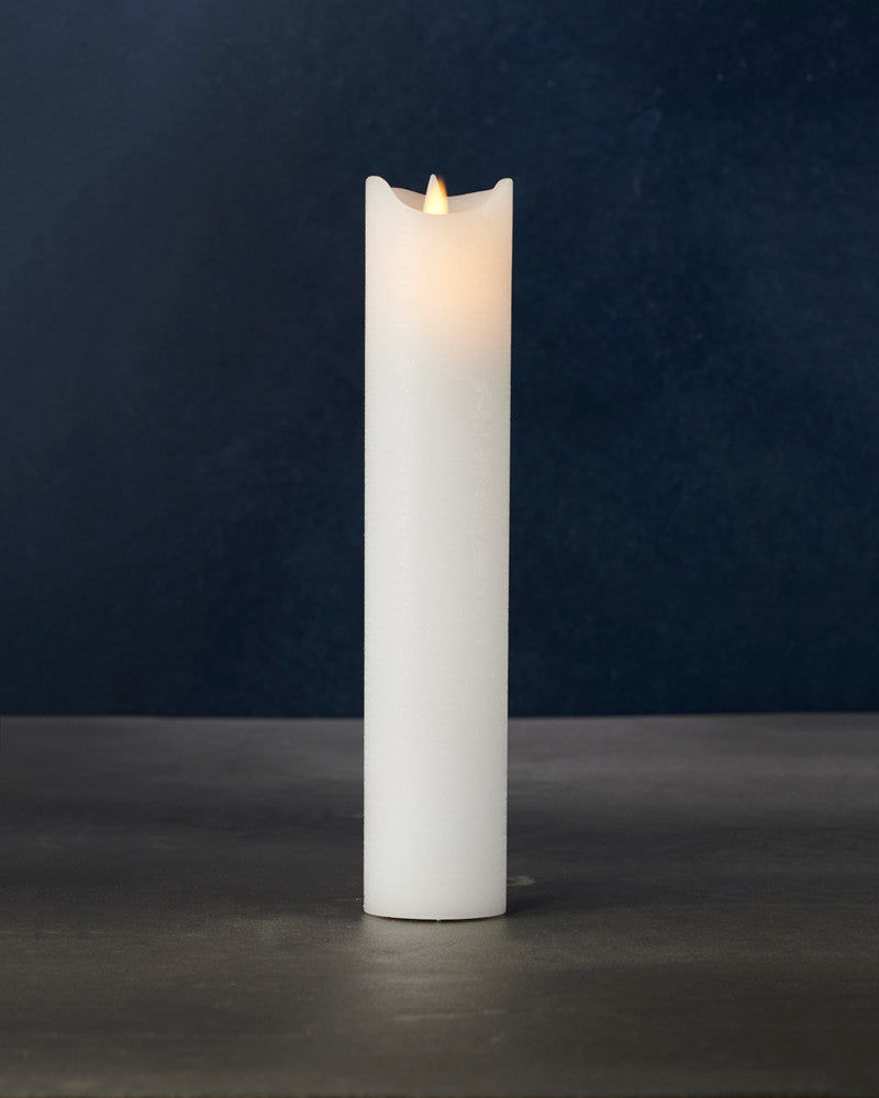 Produktbillede af Sirius Sara Exclusive Bloklys Ø5x25 cm Hvid i premium kvalitet