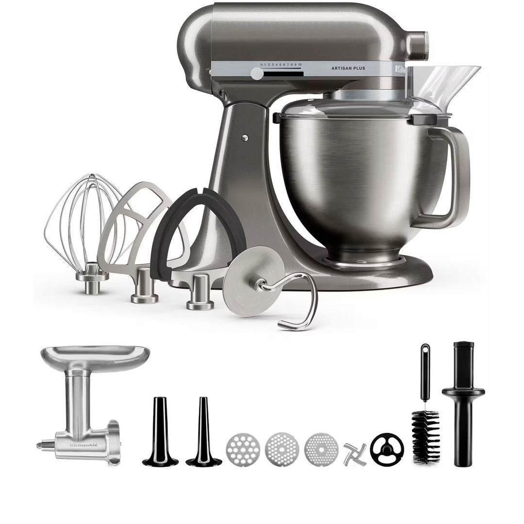 KitchenAid Artisan Plus røremaskine 4,7 liter med kødkværn i metal