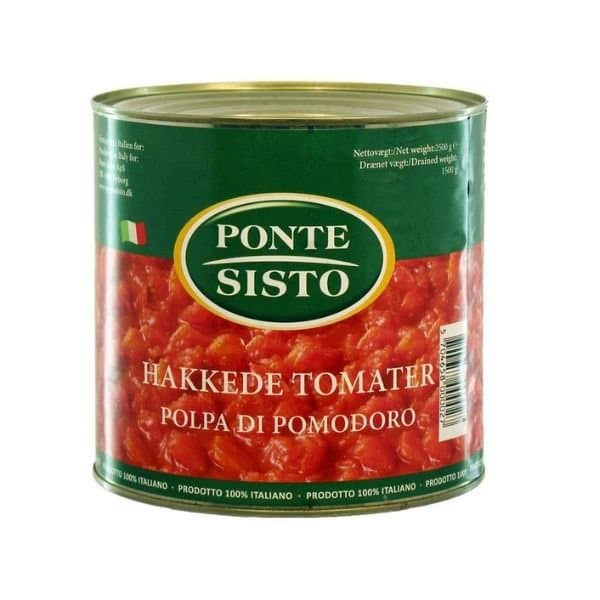Tomater Hakket Ds (2,5 Kg) ❤ Stort online udvalg i Ponte Sisto ❤ Billig fragt og hurtig levering 2 - 5 hverdage - Varenummer: BAR-725107 / Ean: '5707007802006 på lager - Udsalg på Delikatesser | Kolonial Spar op til 61% - Over 454 kendte mærker på udsalg