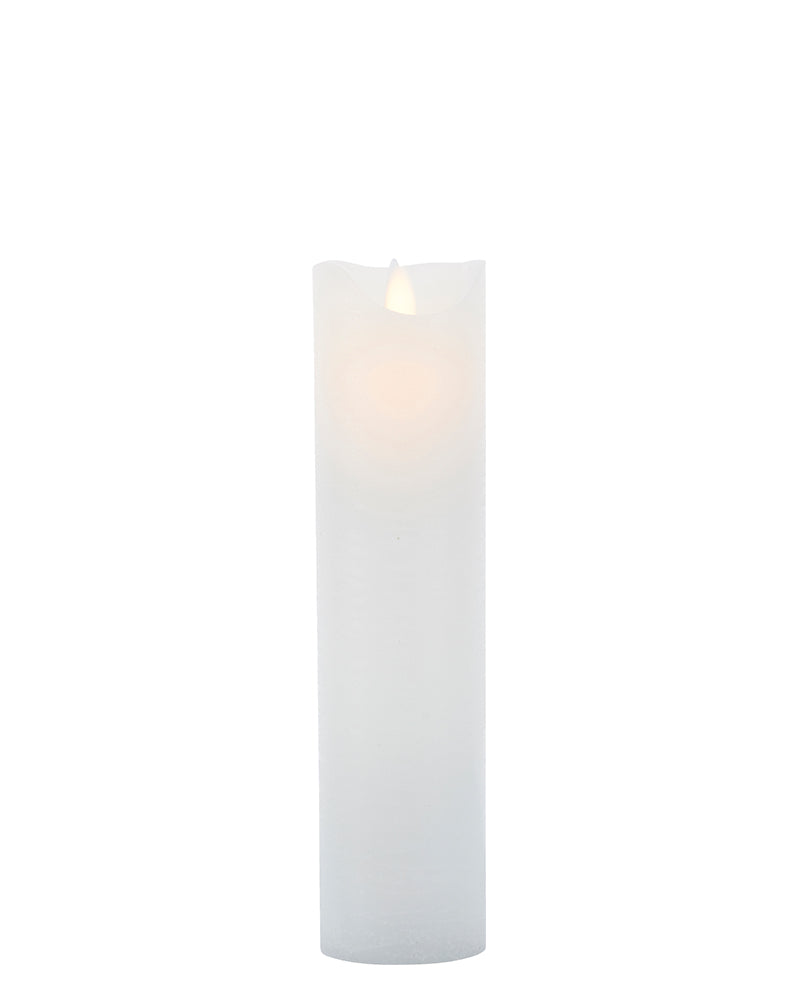 Produktbillede af Sirius Sara Genopladelig Bloklys Ø7,5xH25 cm Hvid i premium kvalitet