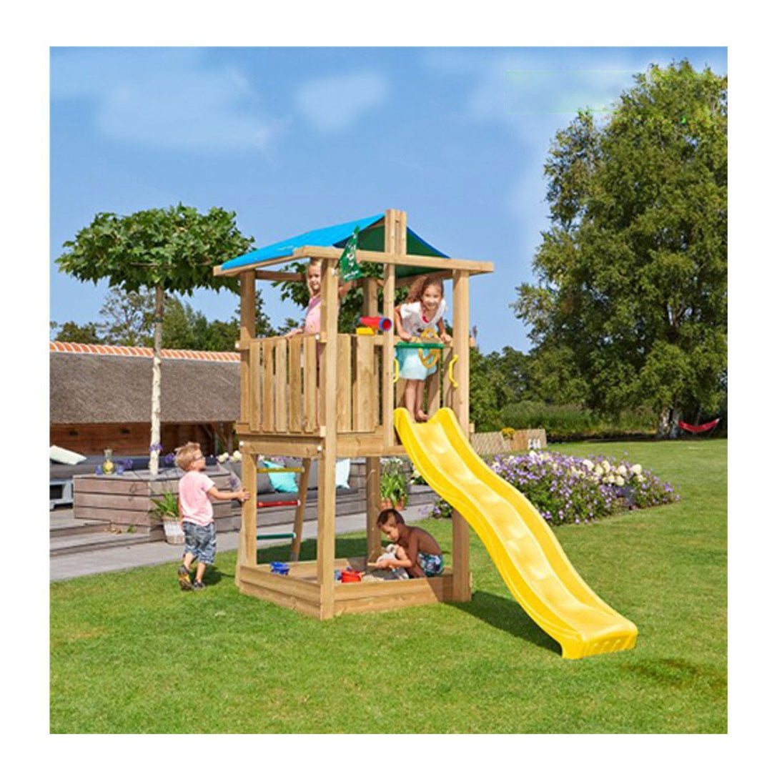 Produktbillede af Jungle Gym Hut legetårn komplet ekskl. rutschebane på tilbud i høj kvalitet