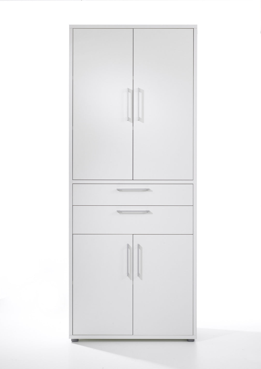 TVILUM prima reol hvidt træ laminat overflade med 2 skuffer og 3 hylder