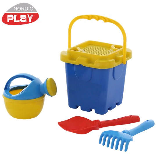 Produktbillede af Strandsæt 5 dele blå & grøn på tilbud i høj kvalitet