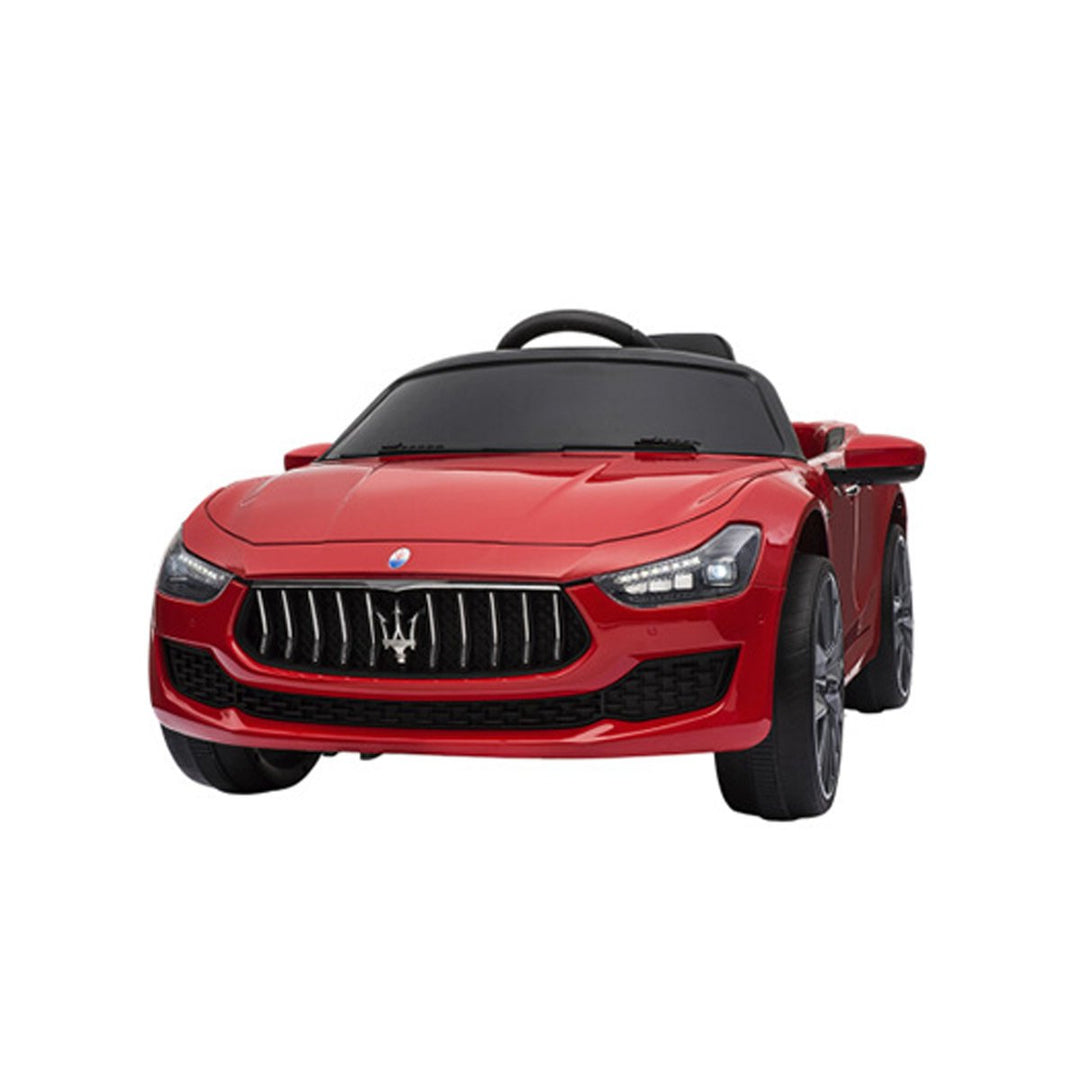 Produktbillede af NORDIC PLAY Speed elbil Maserati Ghibli 12V med EVA hjul og lædersæde rød på tilbud i høj kvalitet