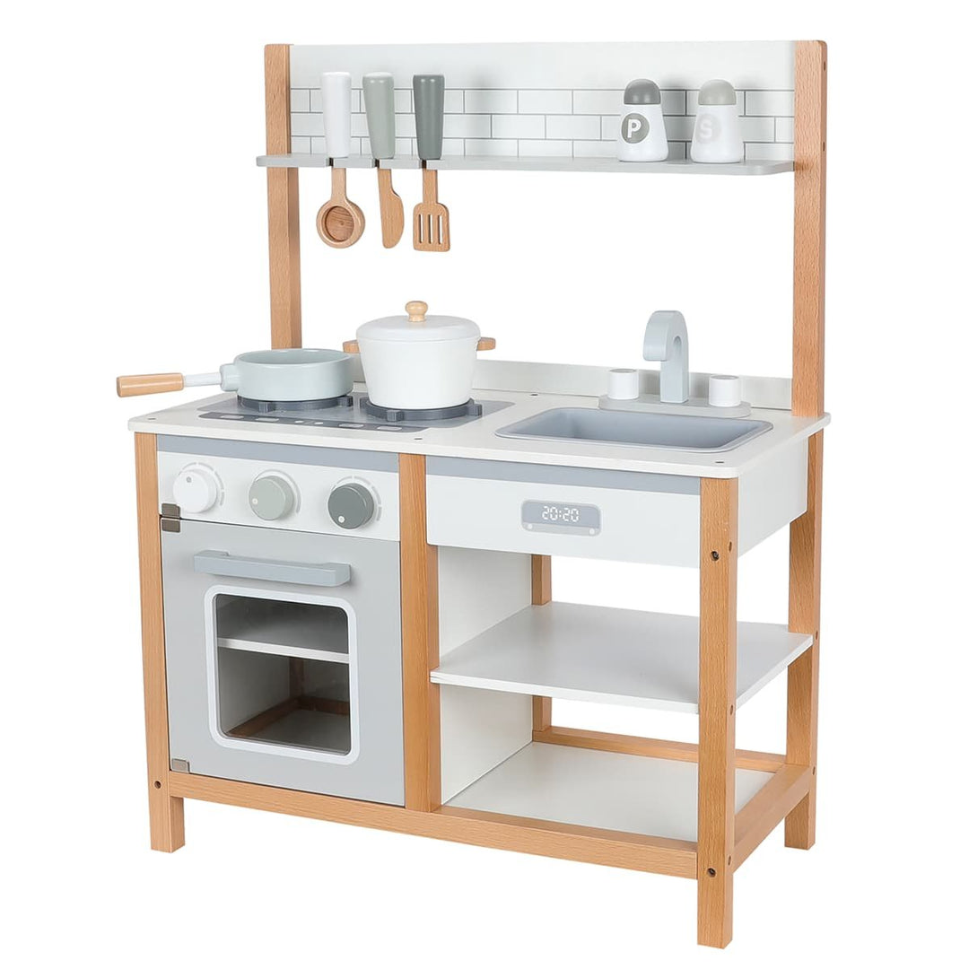 Produktbillede af NORDIC PLAY Nature legekøkken med tilbehør på tilbud i høj kvalitet