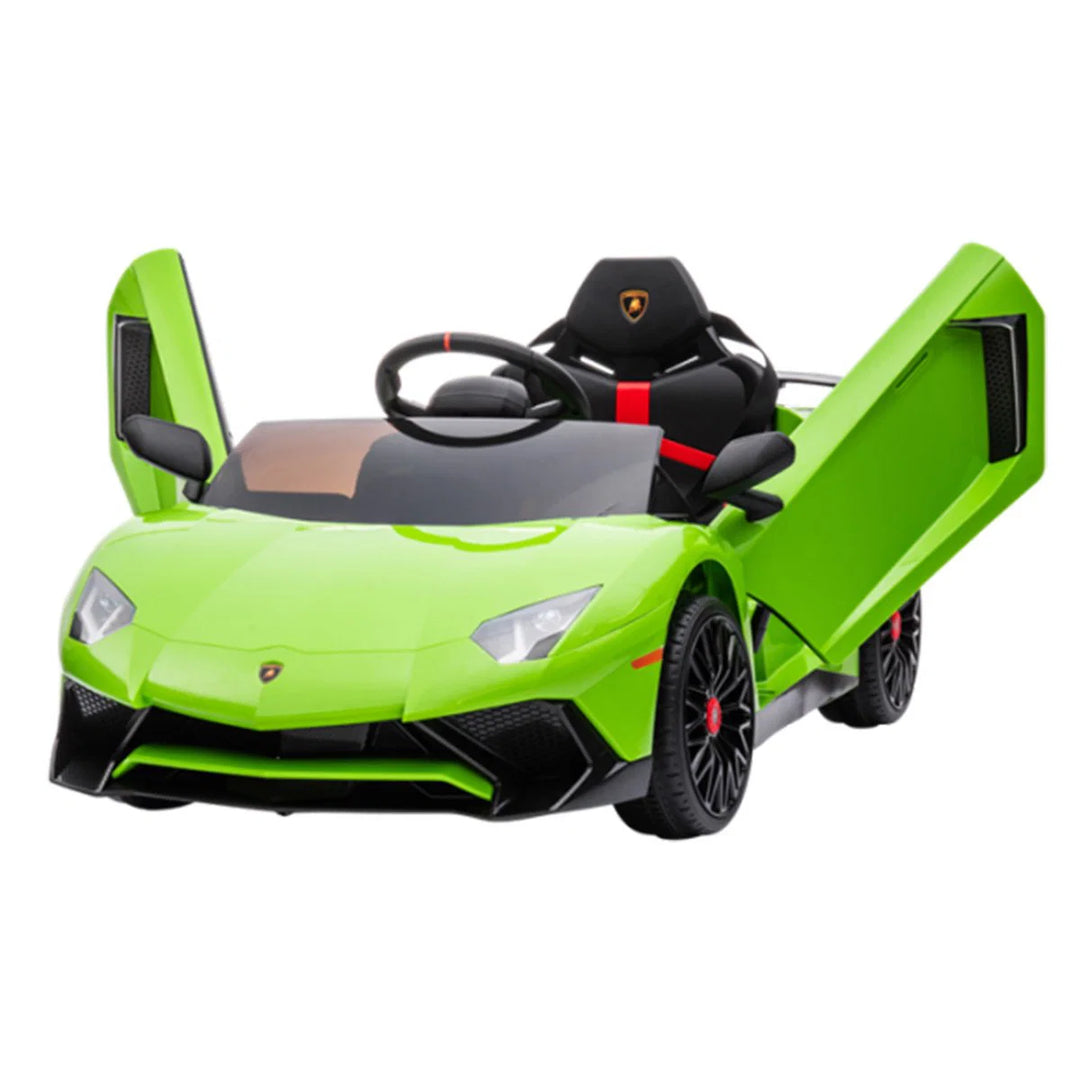 NORDIC PLAY Speed elbil Lamborghini Aventador 12V limegrøn