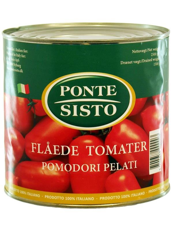 Tomater Flået Ds (3 Kg) ❤ Stort online udvalg i Ponte Sisto ❤ Billig fragt og hurtig levering 2 - 5 hverdage - Varenummer: BAR-725106 / Ean: '5707007806035 på lager - Udsalg på Delikatesser | Kolonial | Pasta Spar op til 63% - Over 434 design brands på udsalg