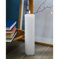 Produktbillede af Sirius Sille Genopladelig Bloklys Ø7,5x30 cm Hvid i premium kvalitet