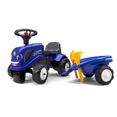 Falk Baby New Holland ride-on traktor med trailer, rive og skovl, fra 1-3 år ❤ Stort online udvalg i Falk ❤ Billig fragt og hurtig levering 2 - 5 hverdage ❤ Varenummer: BGH-42438331859196 / Ean: '3016200028031 på lager - Udsalg på Best selling products Spar op til 56% - Over 434 design mærker på udsalg