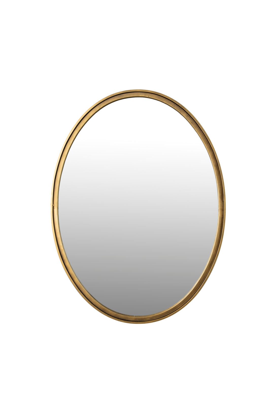WHITE LABEL LIVING Matz M vægspejl oval spejlglas og antik messing jern 80x60