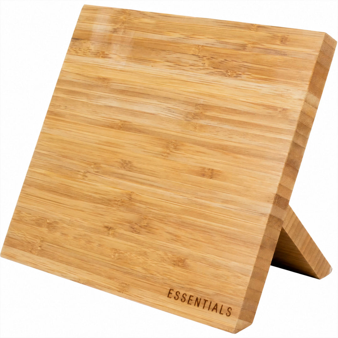 Essentials magnetisk knivblok i bambus, 22,5 x 21 x 2 cm