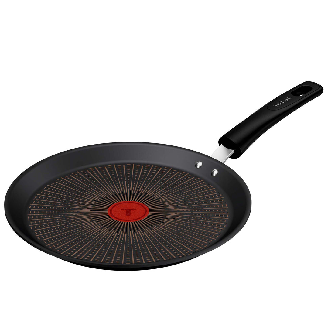 Tefal Experience pandekagepande på 25 cm med lav kant og bred stegeflade