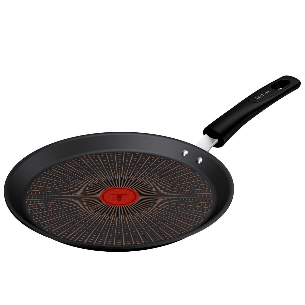 Tefal Experience pandekagepande på 25 cm med lav kant og bred stegeflade