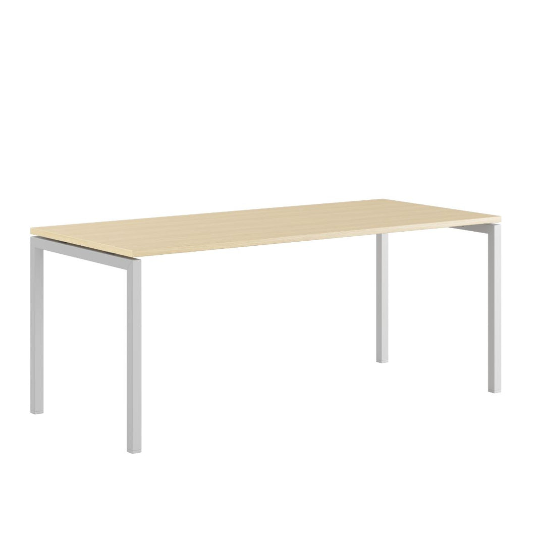 Produktbillede af Luna U Bord 180x80cm Birk-hvid på tilbud