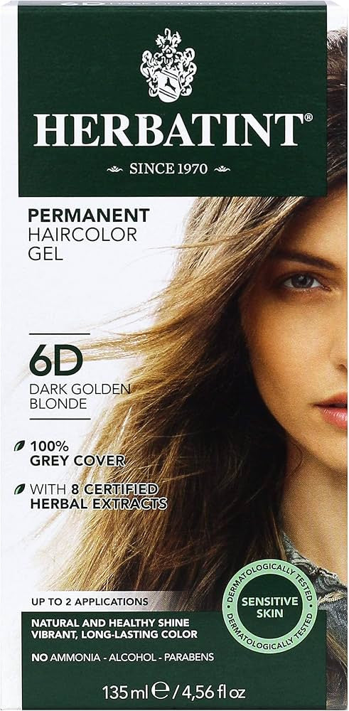 Herbatint 6D Dark Golden Blond 150 ml X