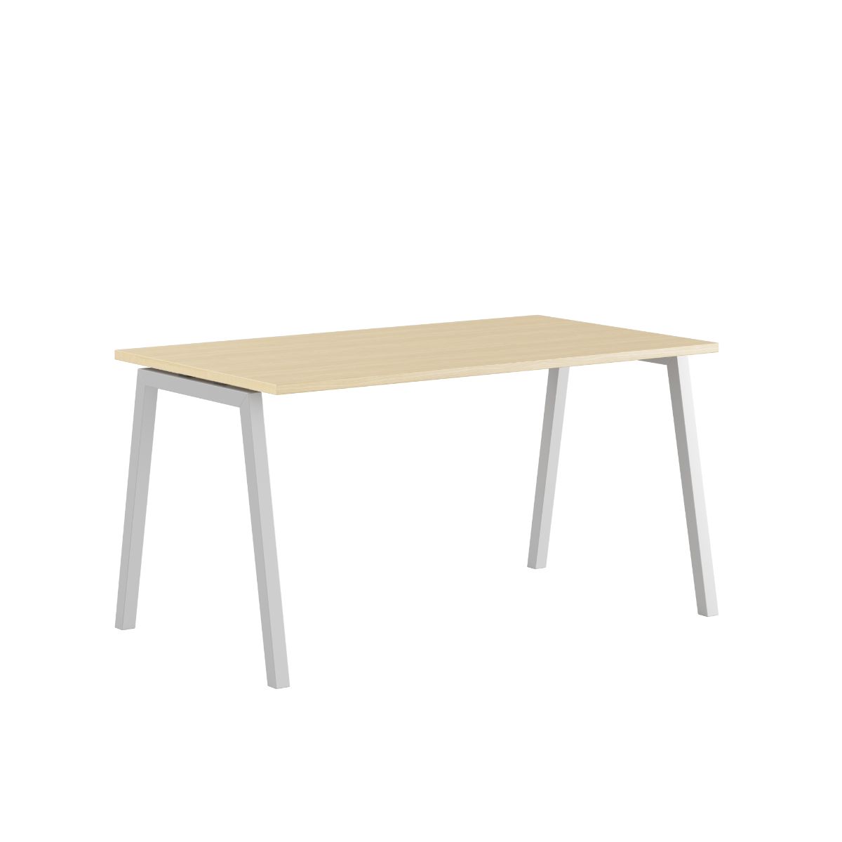 Produktbillede af Luna A Bord 140x80cm Birk-hvid på tilbud