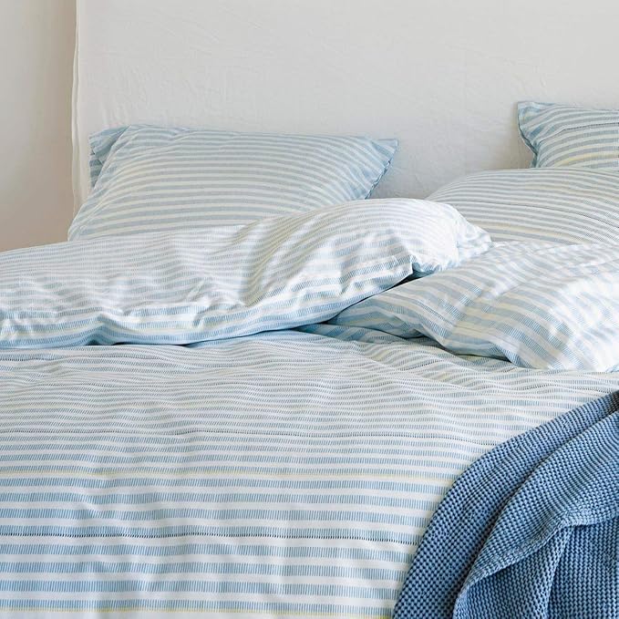 Produktbillede af Marc O`Polo Kisa ice blue 140x200/ 60x63 på tilbud i høj kvalitet