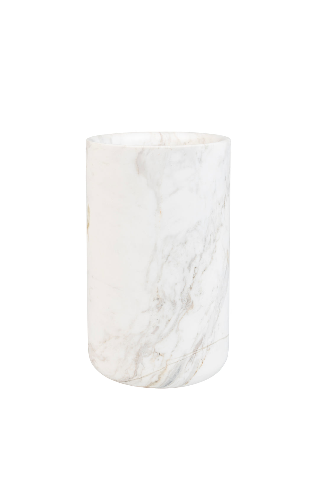 ZUIVER Fajen vase rund hvid marmor