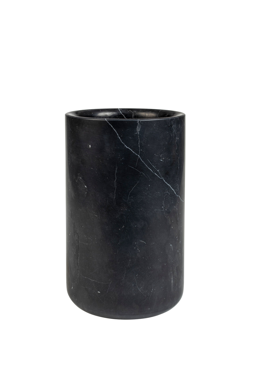 ZUIVER Fajen vase rund sort marmor