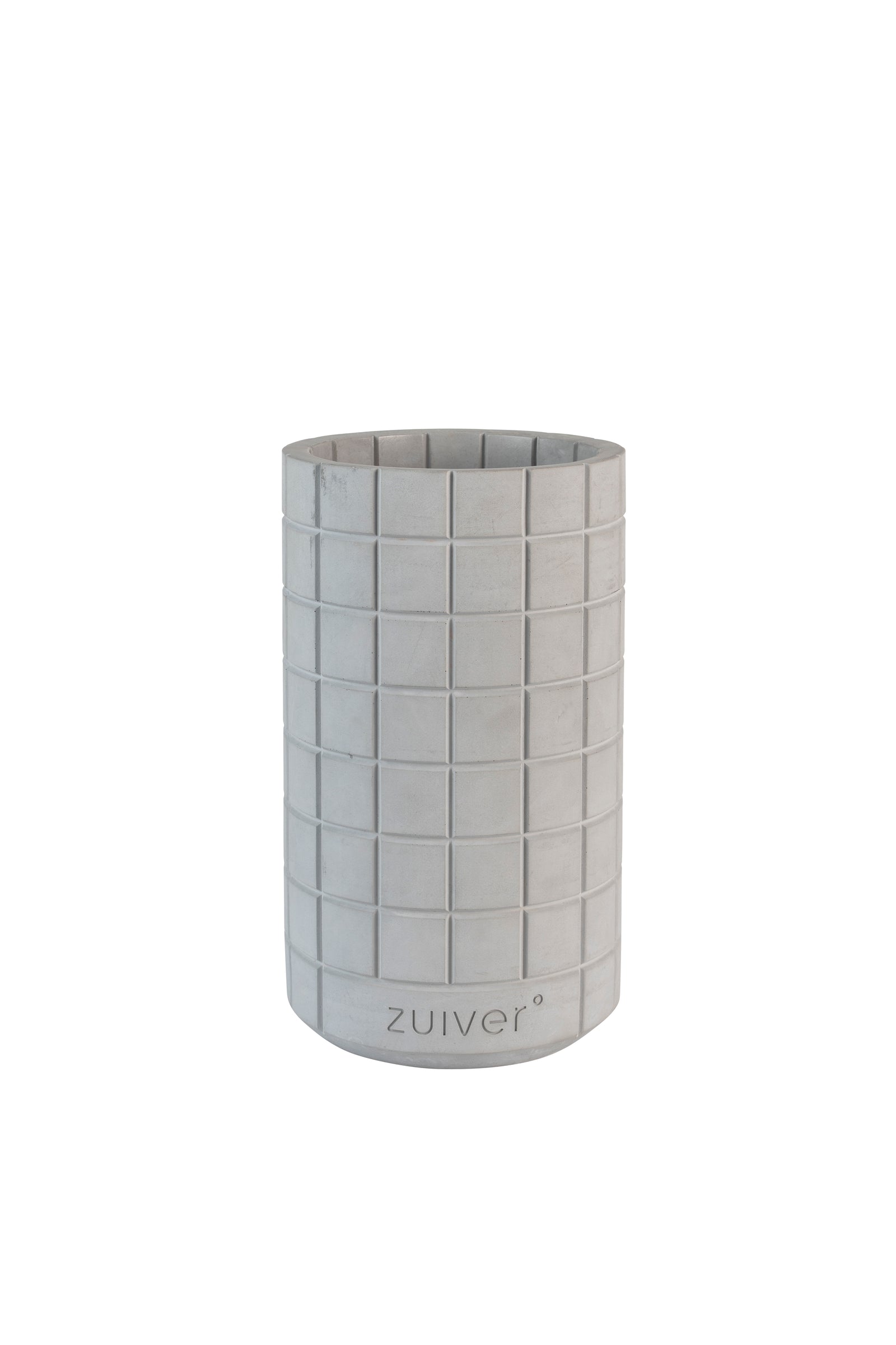 Produktbillede af ZUIVER Fajen vase rund grå beton i premium kvalitet