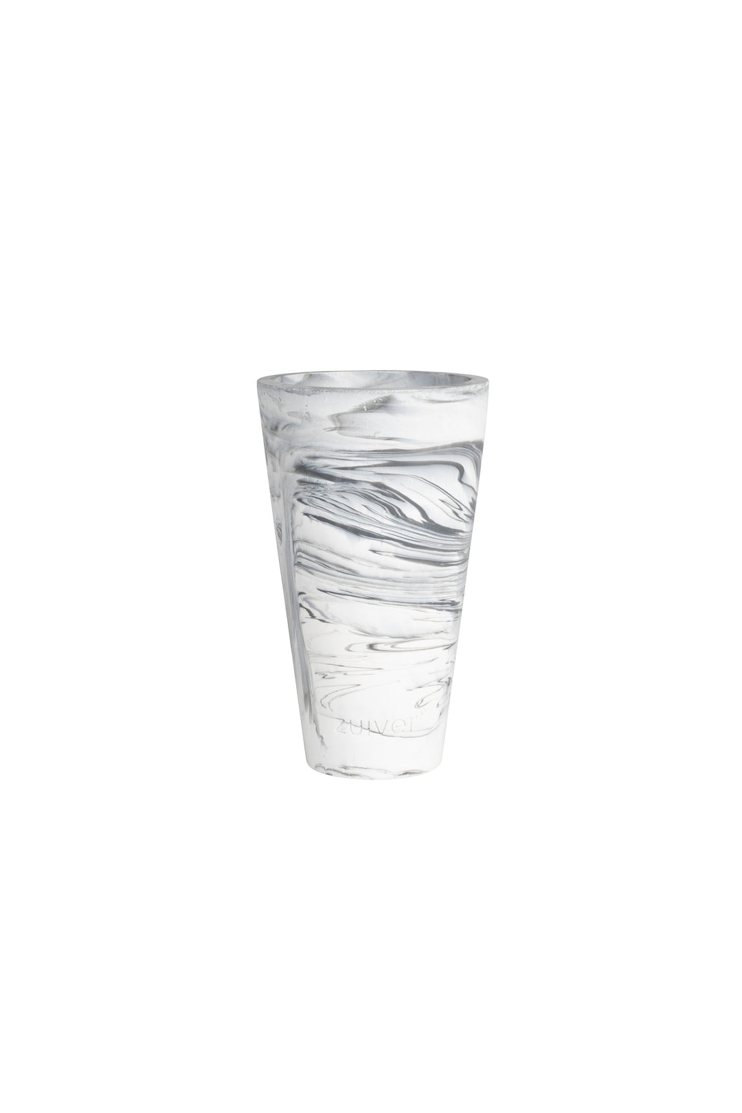 ZUIVER Conic vase S rund hvid og sort harpiks