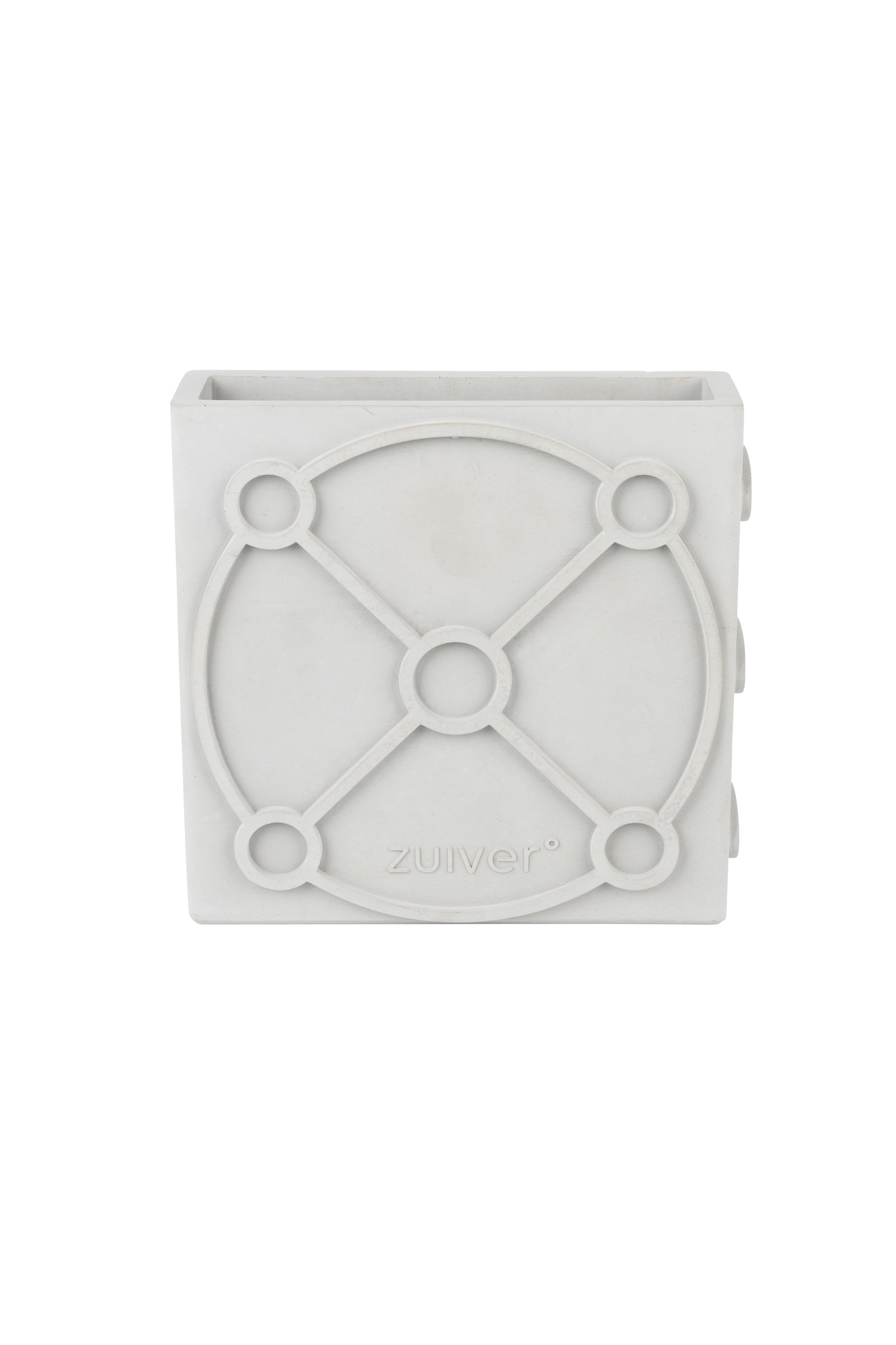 Produktbillede af ZUIVER Graphic vase rektangulær grå beton i premium kvalitet