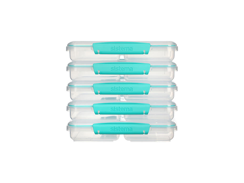 Produktbillede af Sistema Meal Prep 5 Pack i premium kvalitet