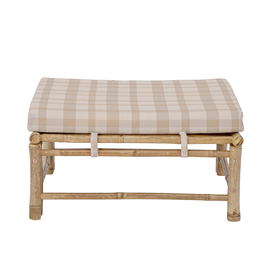 BLOOMINGVILLE Korfu udendørs modul puf polyester og natur bambus