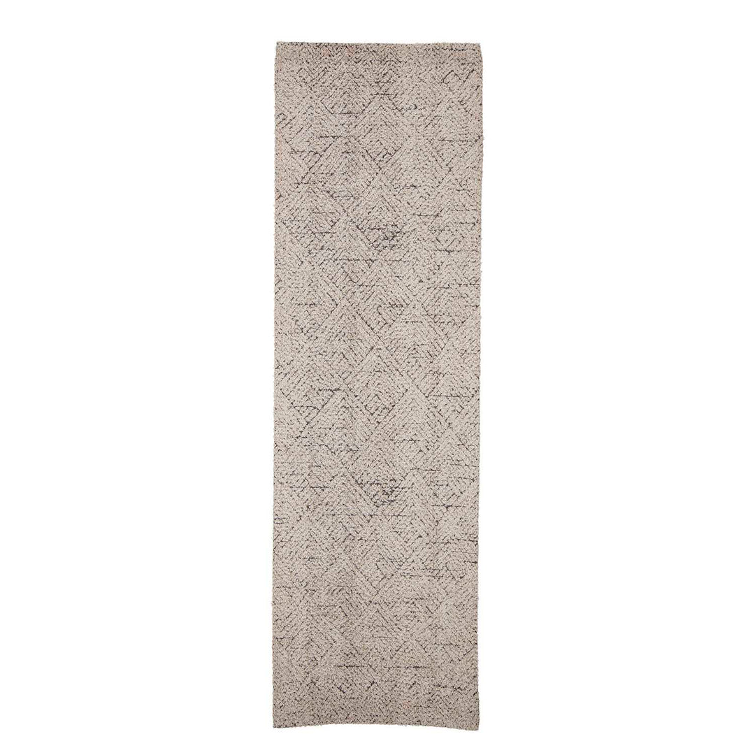 Produktbillede af BLOOMINGVILLE Saxo gulvtæppe rektangulær natur bomuld og jute 245x75 i premium kvalitet