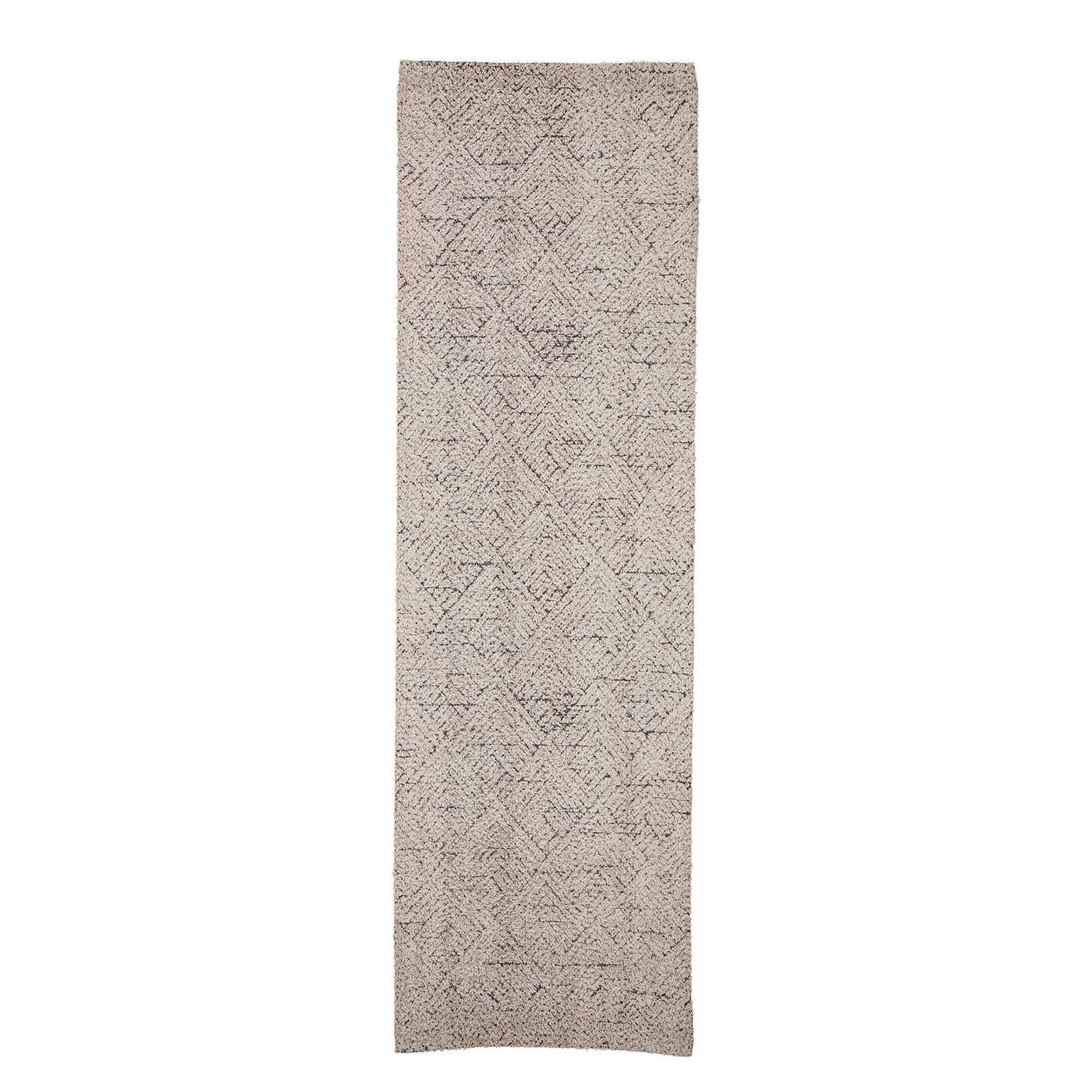 Produktbillede af BLOOMINGVILLE Saxo gulvtæppe rektangulær natur bomuld og jute 245x75 i premium kvalitet