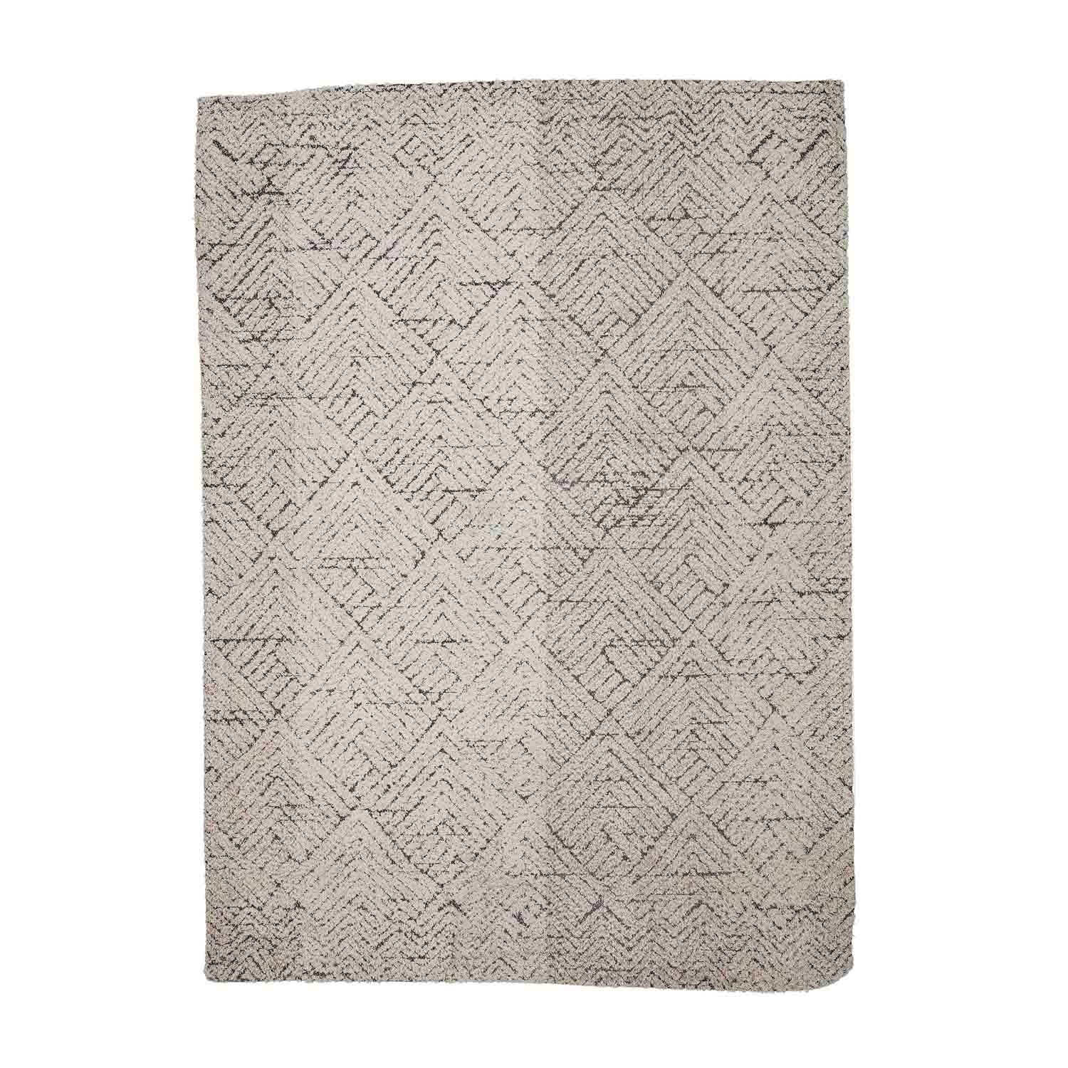 Produktbillede af BLOOMINGVILLE Saxo gulvtæppe rektangulær natur bomuld og jute 210x150 i premium kvalitet