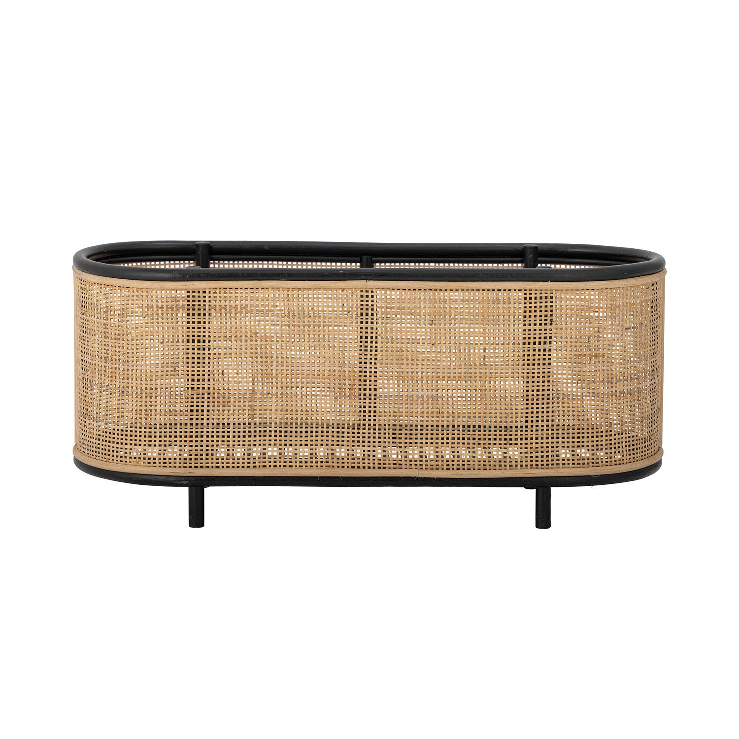 Produktbillede af BLOOMINGVILLE Ebbie plantekasse oval natur rattan og sukkerrør 70x29 i premium kvalitet