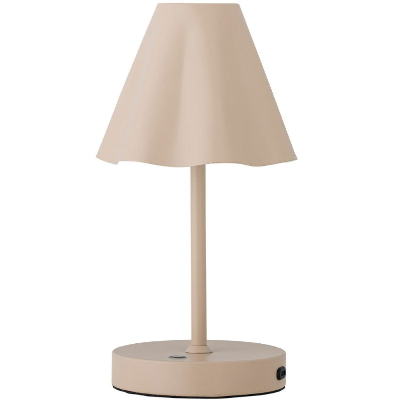 Produktbillede af Lianna Portable Lampe Genopladelig Natur Metal på tilbud – premium kvalitet og detaljer