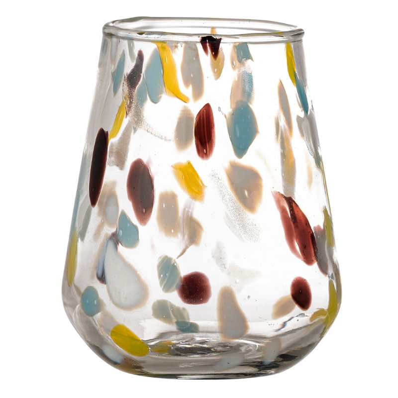 Produktbillede af Kenji Drikkeglas Gul Genanvendt Glas på tilbud – premium kvalitet og detaljer