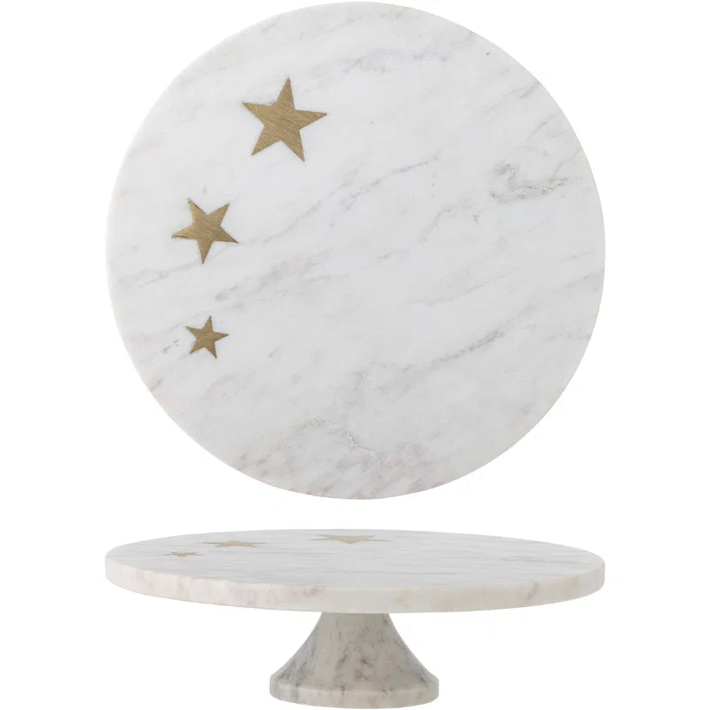 Fenya Star Kagefad Hvid Marmor
