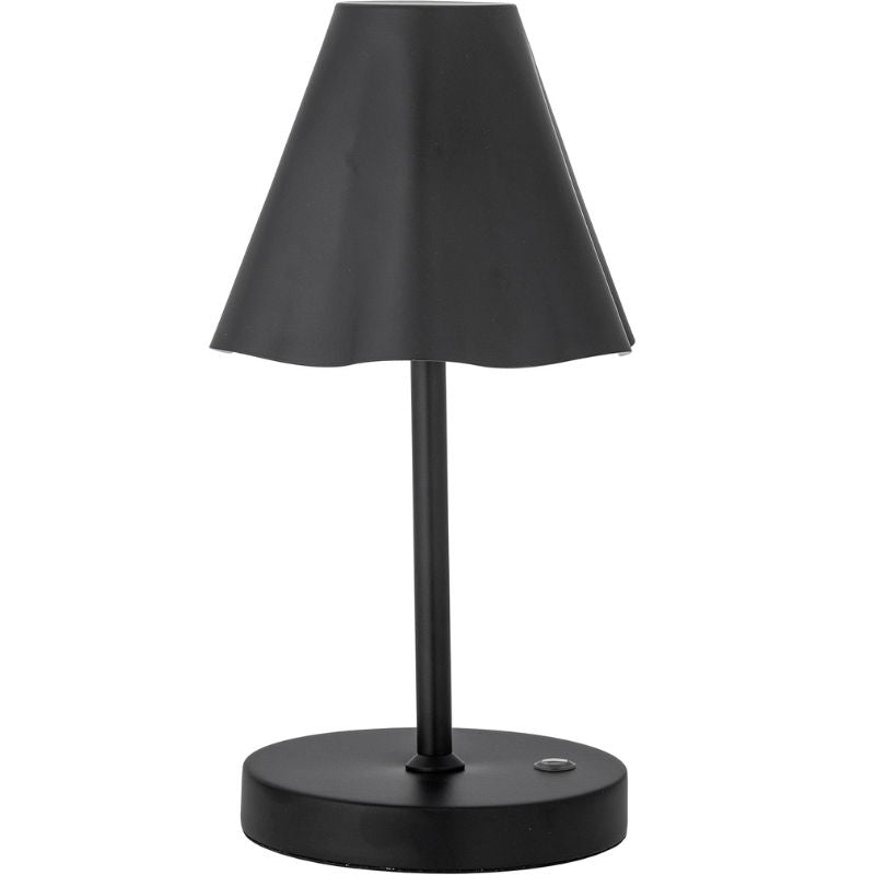 Produktbillede af Lianna Portable Lampe Genopladelig Sort Metal på tilbud – premium kvalitet og detaljer