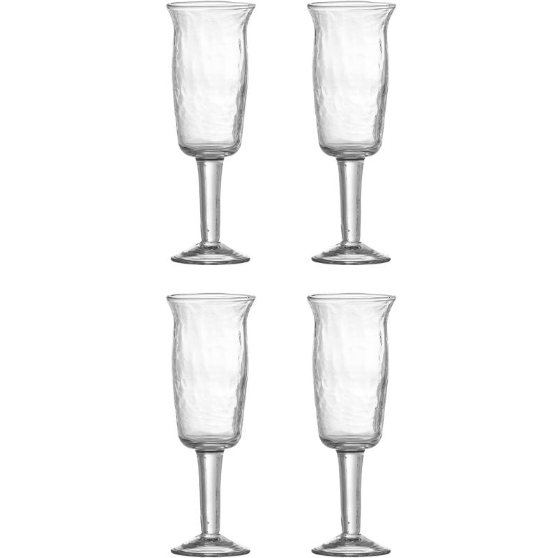 Produktbillede af Asha Vinglas Klar Genanvendt Glas 4 Stk på tilbud – premium kvalitet og detaljer