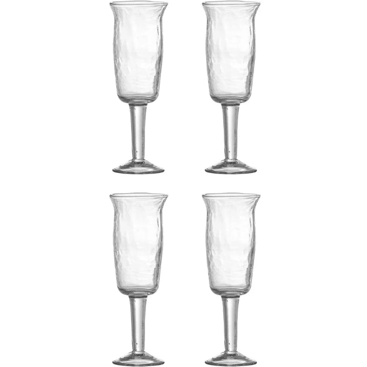 Asha Vinglas Klar Genanvendt Glas 4 Stk