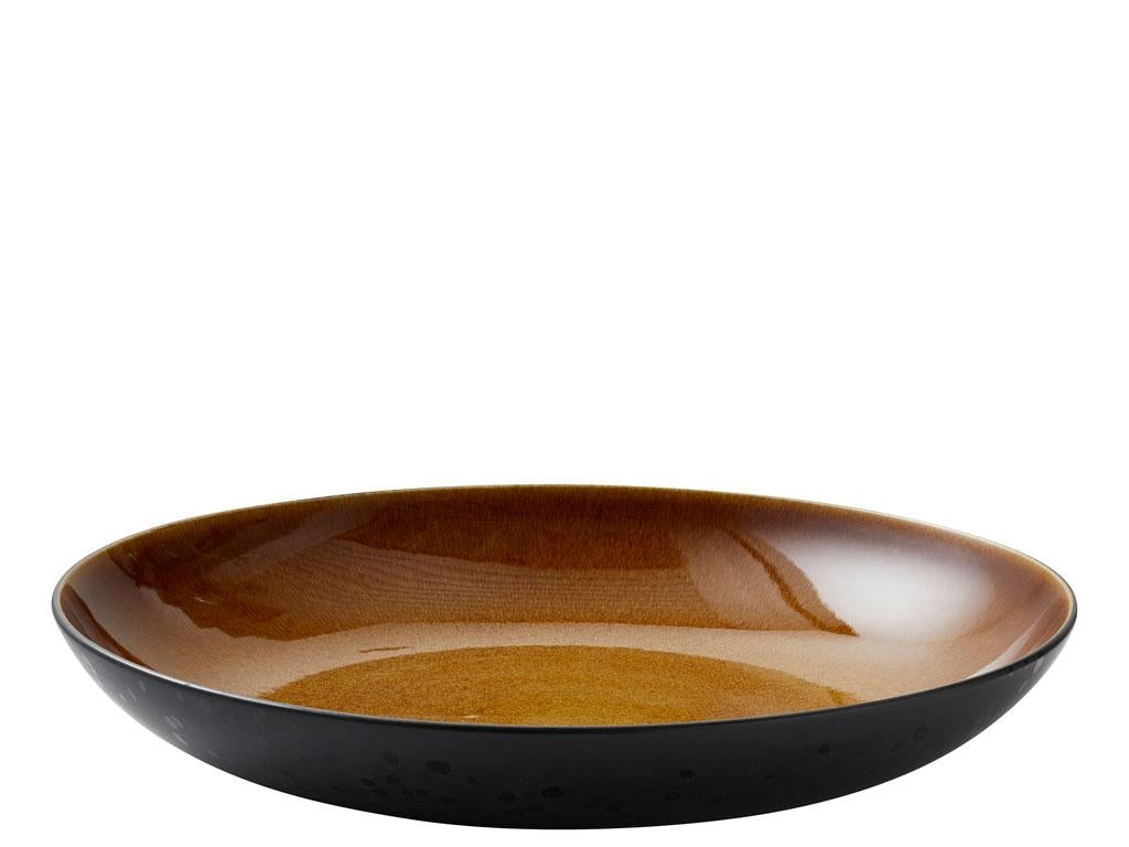 Produktbillede af Christian Bitz Fad Ø40 cm sort/amber Bitz i premium kvalitet