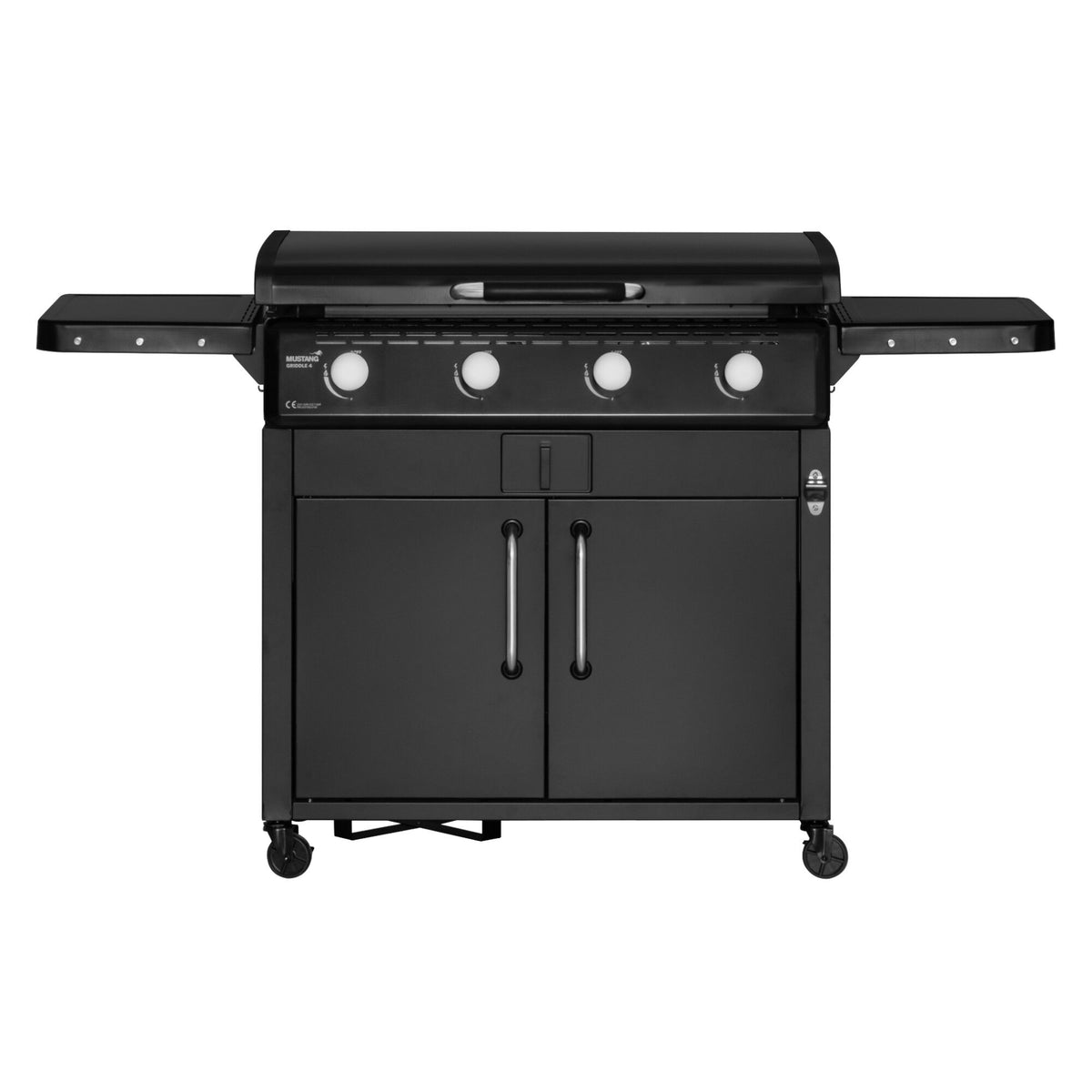 Mustang Griddle 4 stegebord med stor stegeplade til udendørs brug