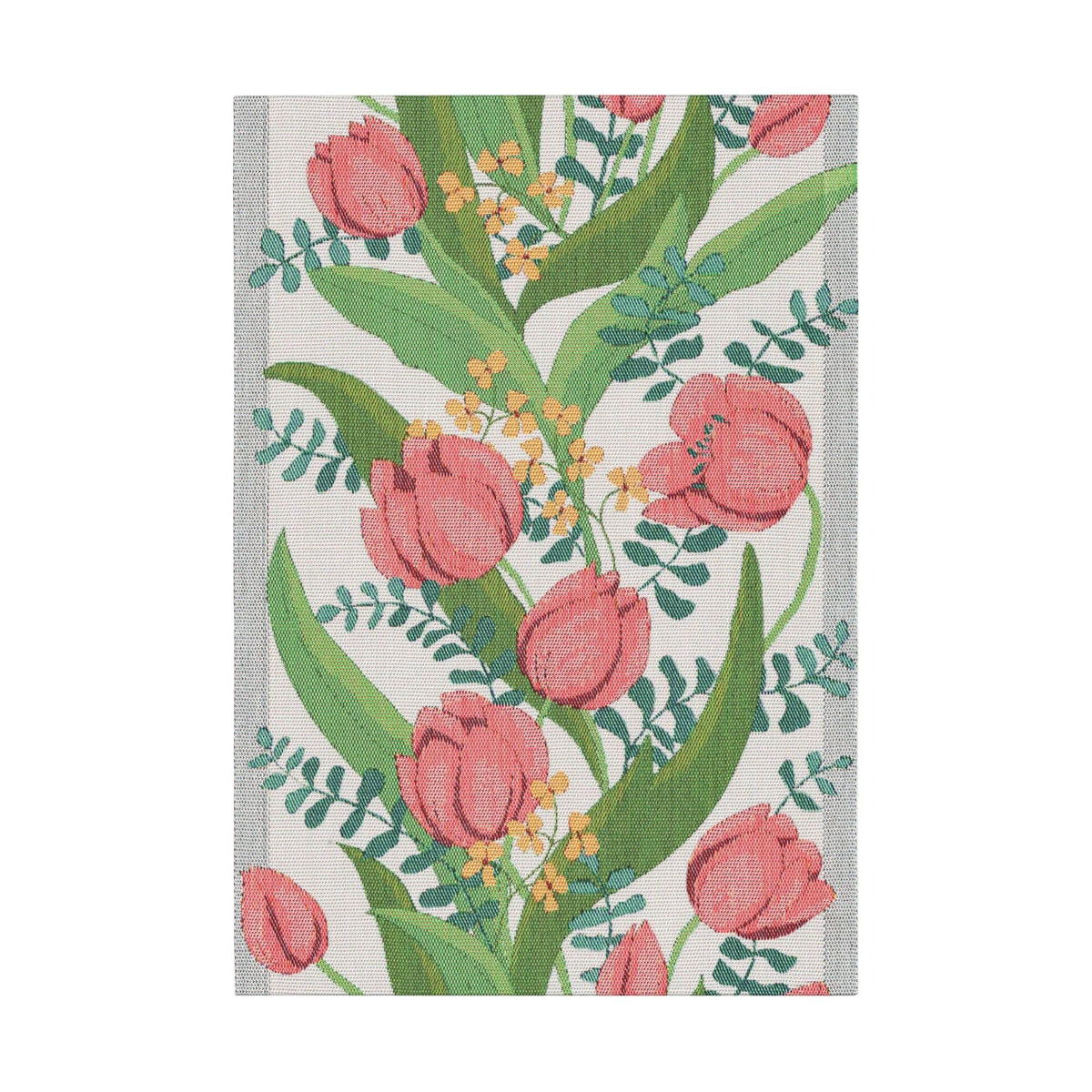 Ekelund Tulpanlund håndklæde med blomstrende mønster, 35 x 50 cm
