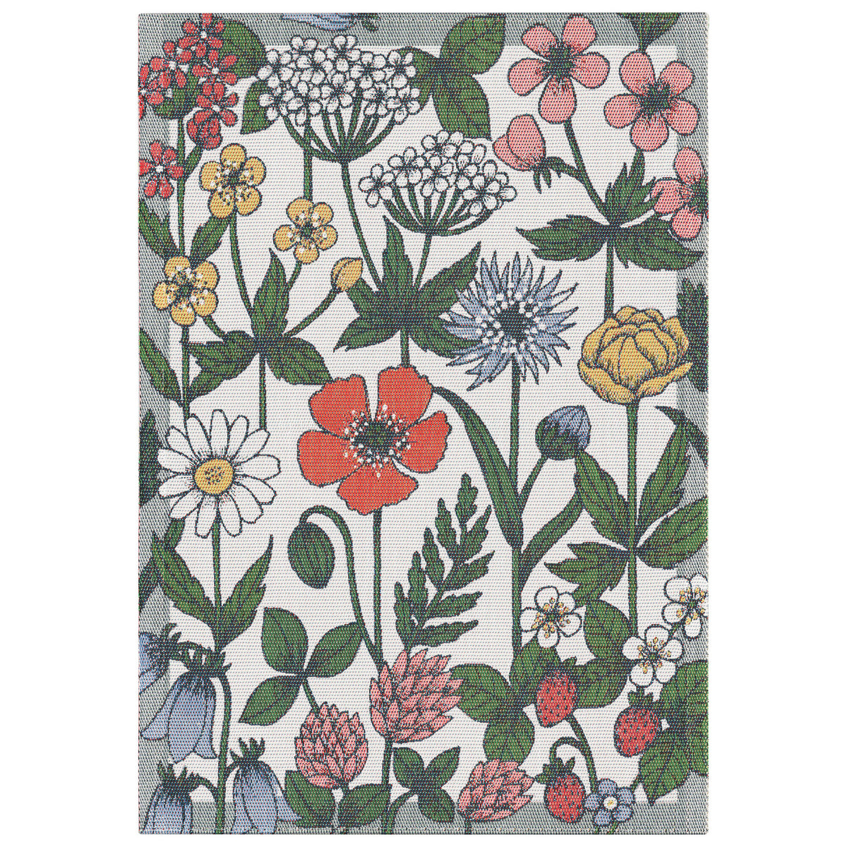 Ekelund Vildblomster håndklæde 35 × 50 cm med flerfarvet blomstermotiv