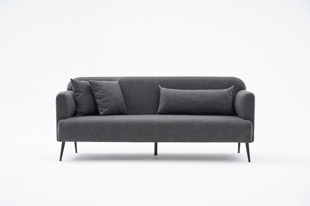 NORDVÄRK Revos 3 pers. sofa antracitgrå stof
