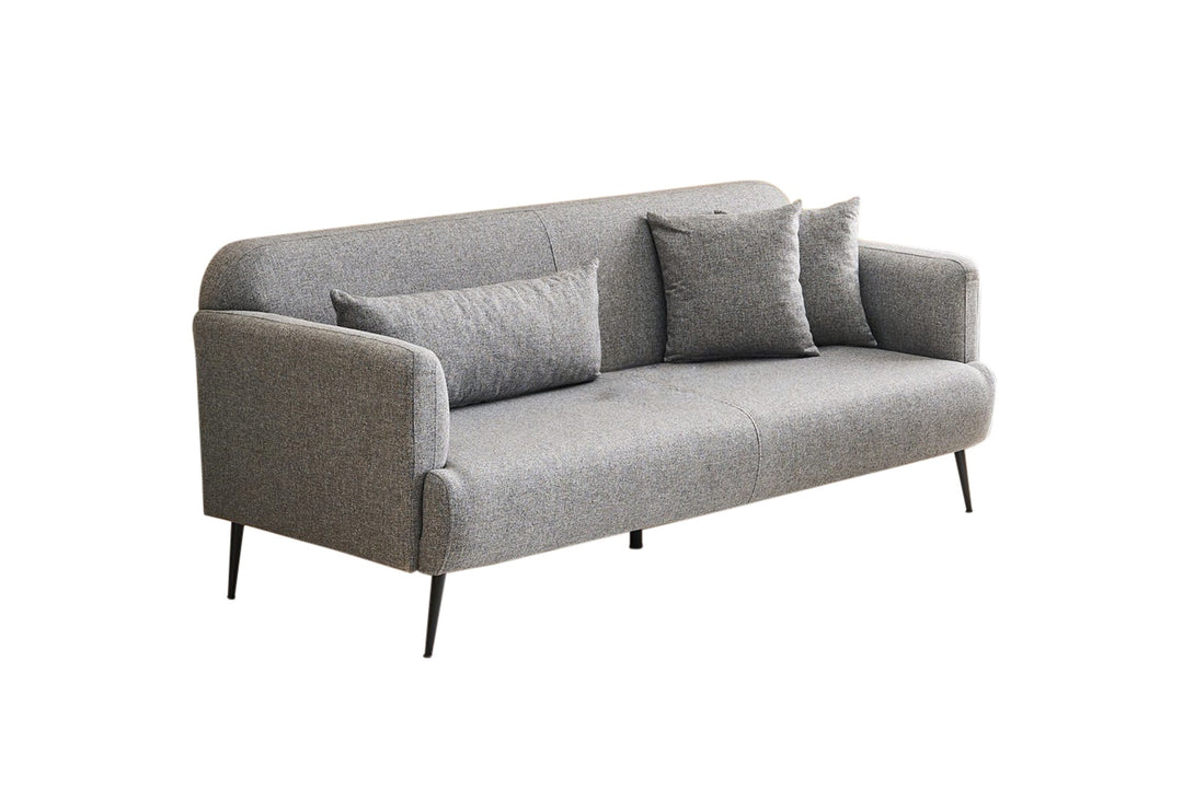 NORDVÄRK Revos 3 pers. sofa grå stof