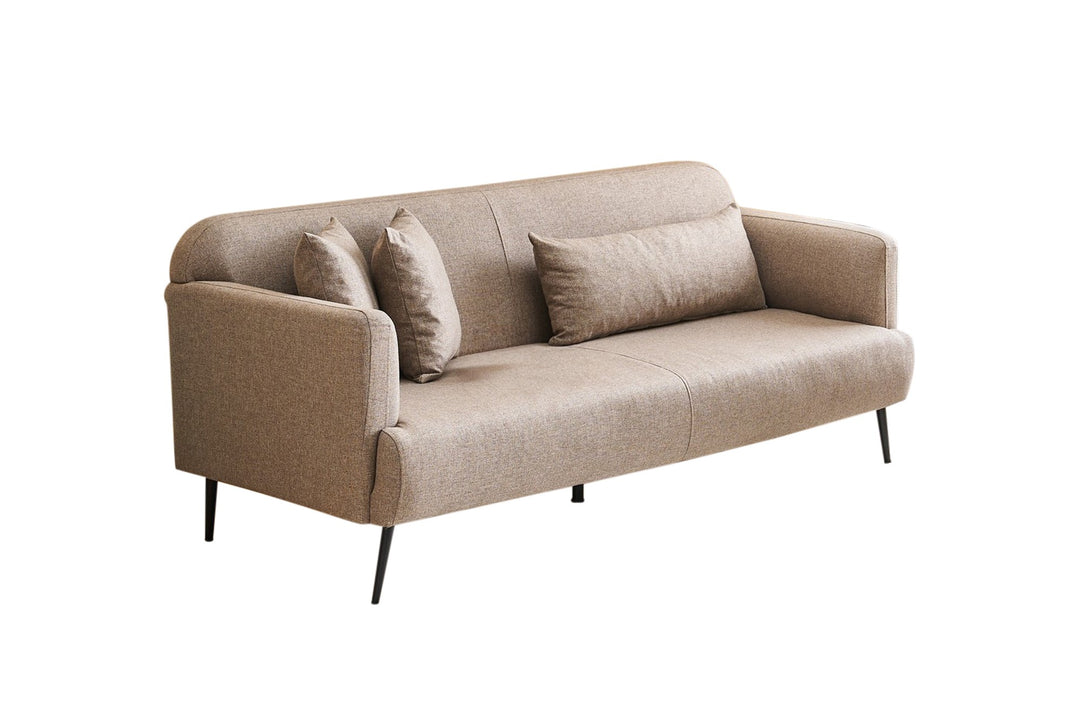 NORDVÄRK Revos 3 pers. sofa brun stof