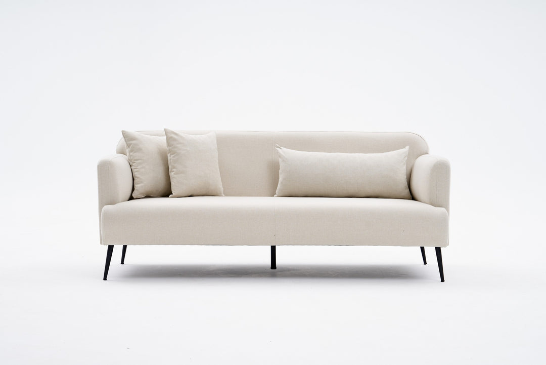 NORDVÄRK Revos 3 pers. sofa creme stof