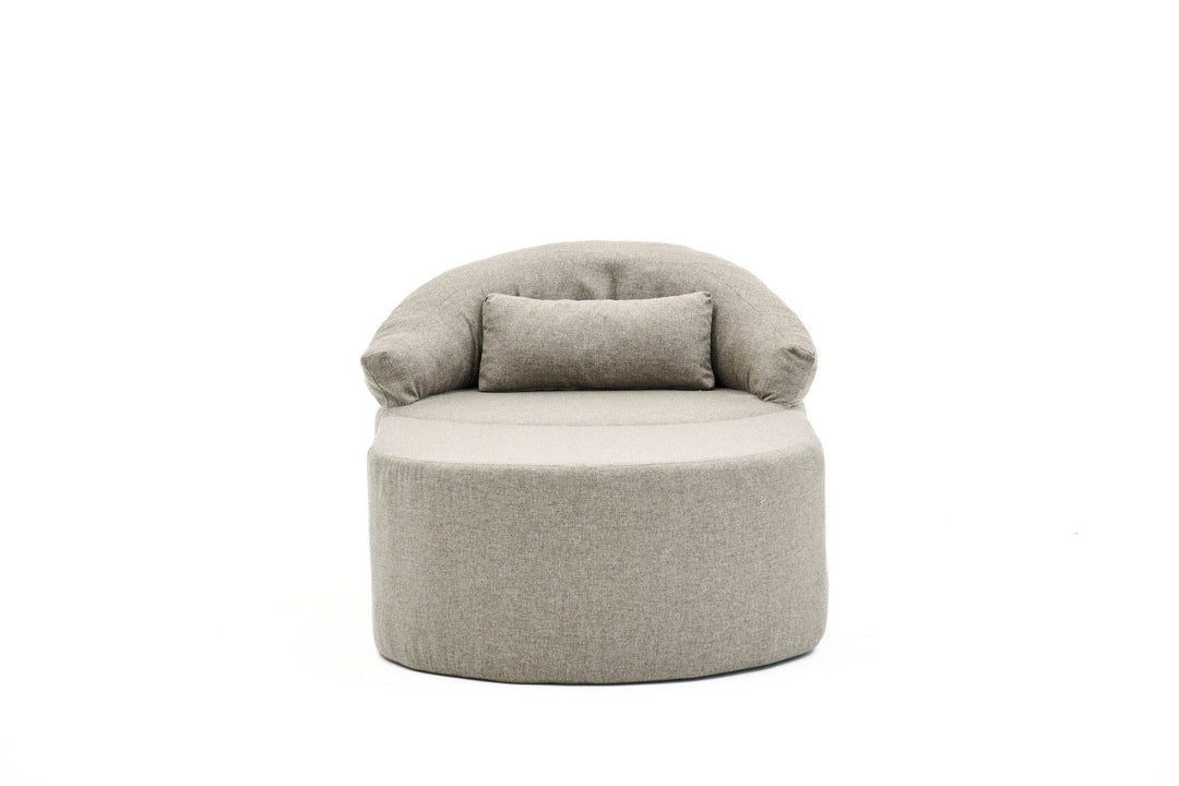 NORDVÄRK Pitta lænestol m. armlæn og pude brun polyester