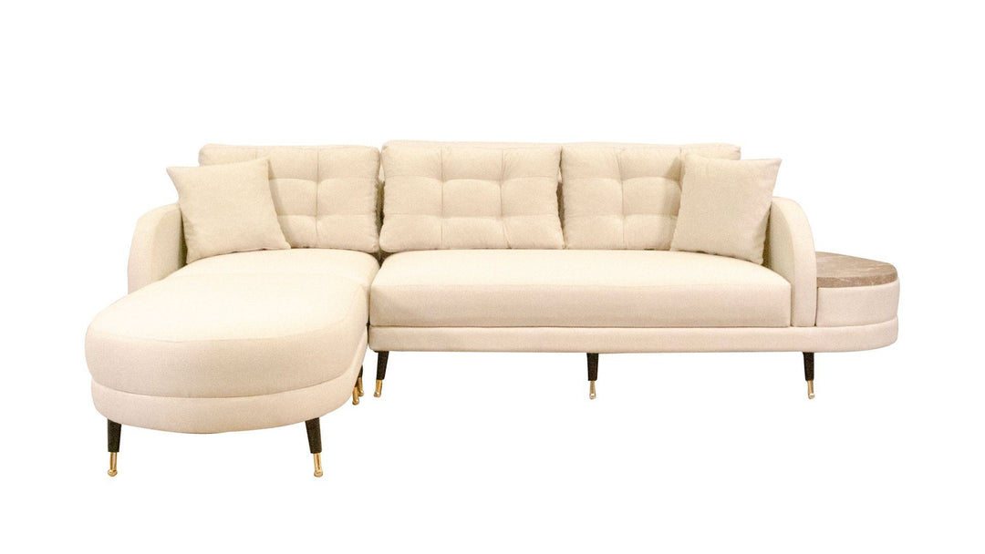NORDVÄRK Milano hjørnesofa creme polyester